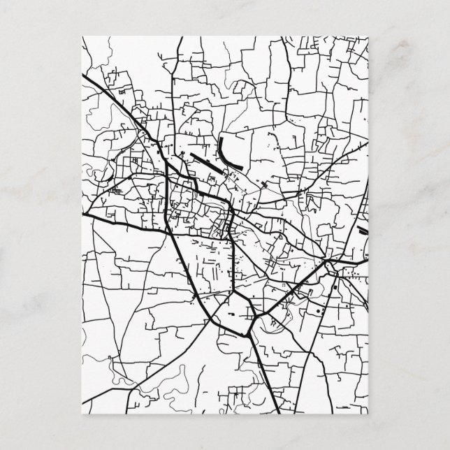 Rangpur Bangladesh City Map Postcard (Front)