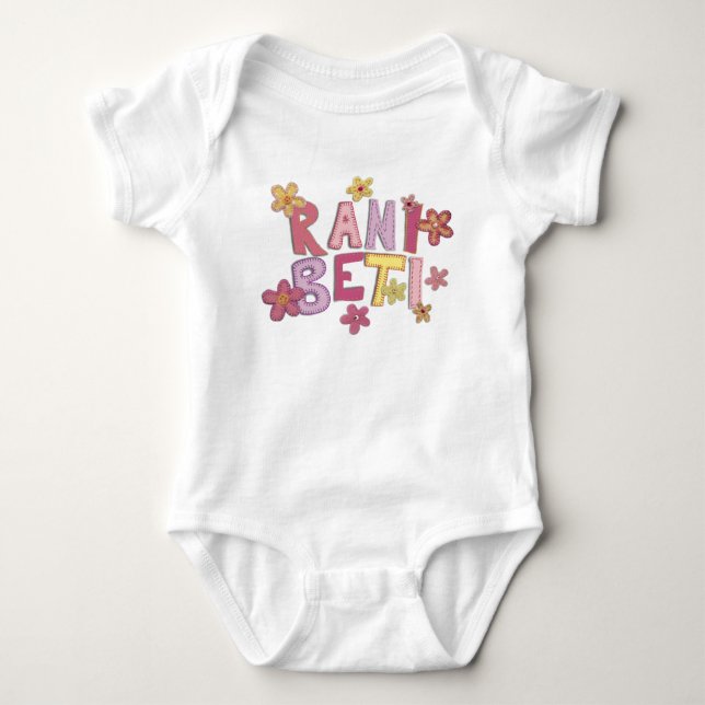 Rani Beti (Sweet Girl) Baby Bodysuit (Front)
