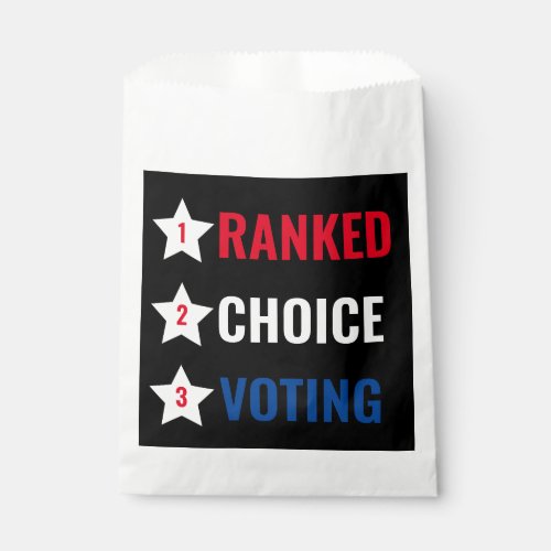 Ranked Choice Voting RCV party favor food safe Fav Favor Bag