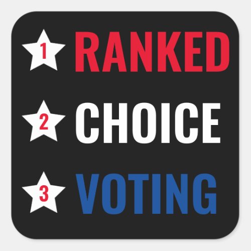 Ranked Choice Voting RCV Political Action sticker
