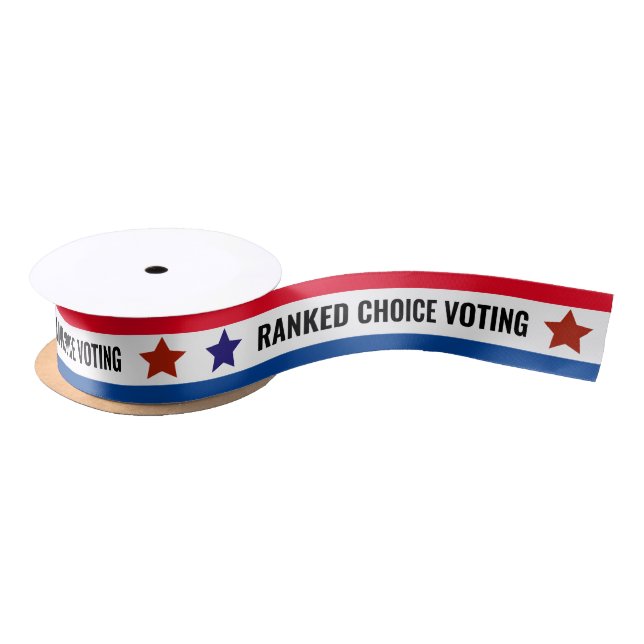 Ranked Choice Voting Vote Political RCV Ribbon (Spool)