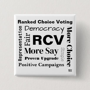 Ranked Choice Voting words Button