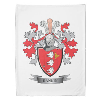 Rankin Family Crest Coat of Arms Duvet Cover