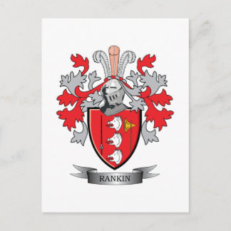 Rankin Family Crest Coat of Arms Postcard