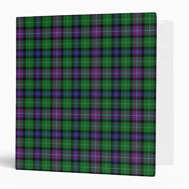 RankineScottish Clan Rankine Tartan Plaid 3 Ring Binder (Front/Inside)