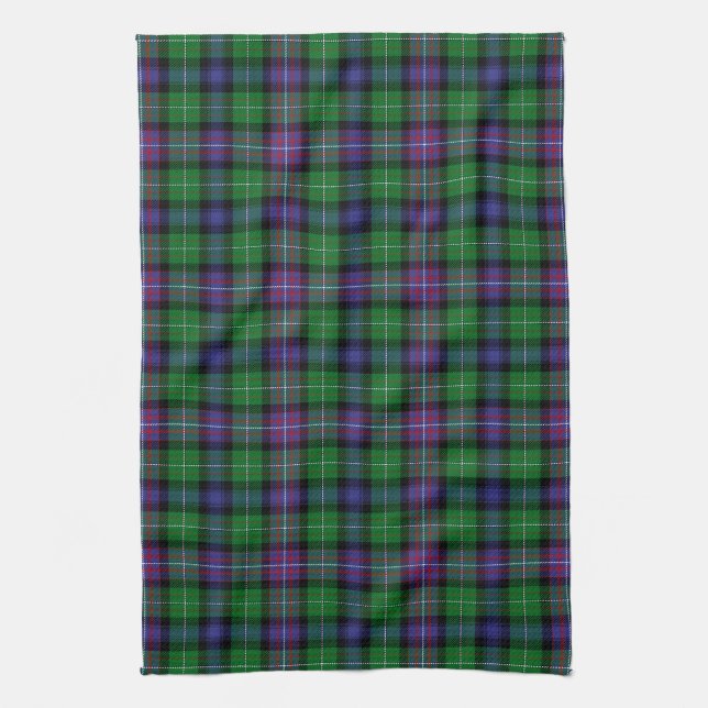 RankineScottish Clan Rankine Tartan Plaid Kitchen Towel (Vertical)