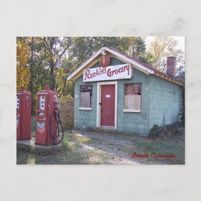 Rankins Grocery Store Postcard (Front)