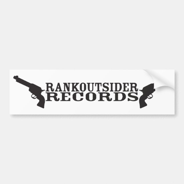 Rankoutsider Records Bumper Sticker (Front)
