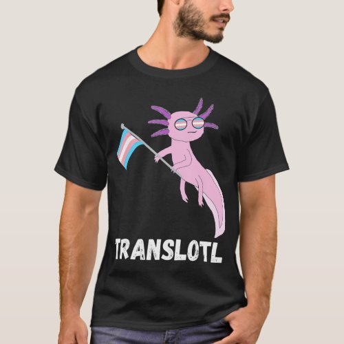 rans Axolotl ransexual Mexican Salamander LGB T_Shirt