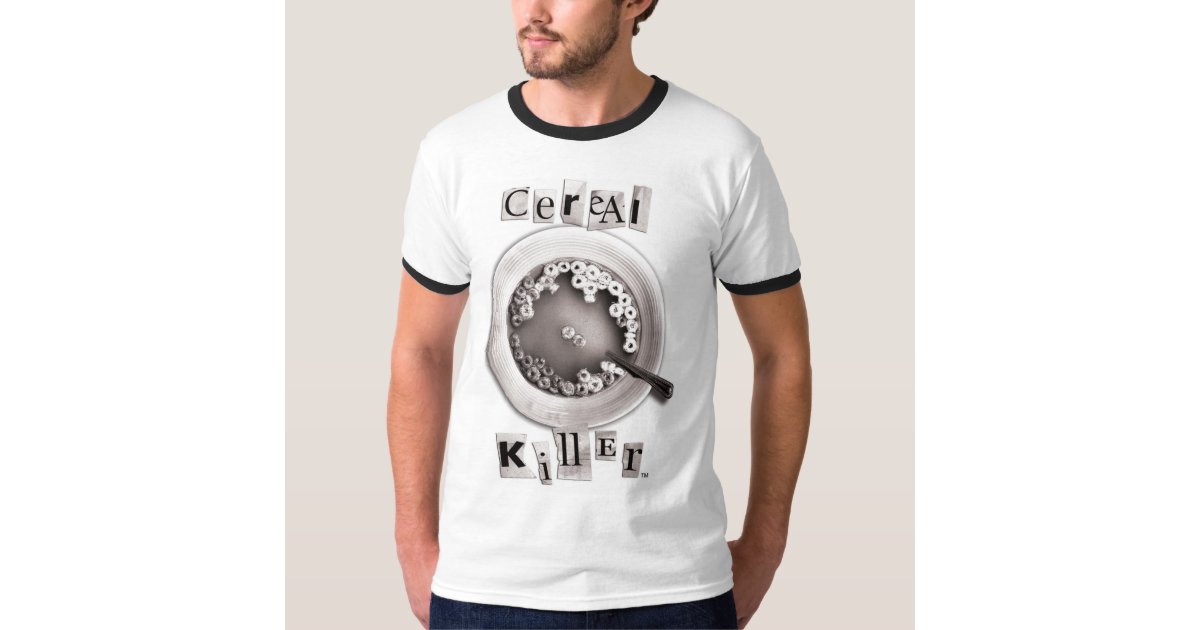 Ransom Note Cereal Killer T-Shirt | Zazzle