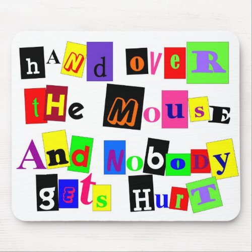 Ransom Note Mousepad