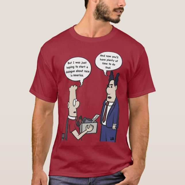 Rant Cartoon Men's Maroon Long Sleeved Shirt (Front)
