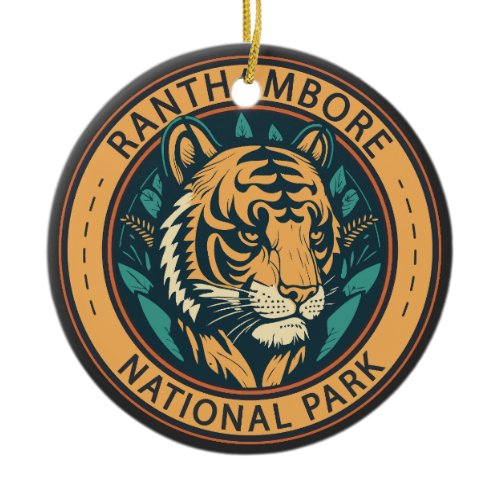 Ranthambore National Park India Vintage Ceramic Ornament