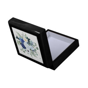 Ranunculus Anemone Hydrangea Rose White background Gift Box