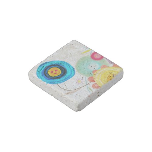 Ranunculus Floral Wedding Stone Magnet
