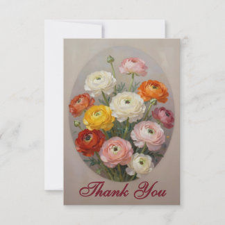 Ranunculus Flower Ranunculus Lovers Thank You Card