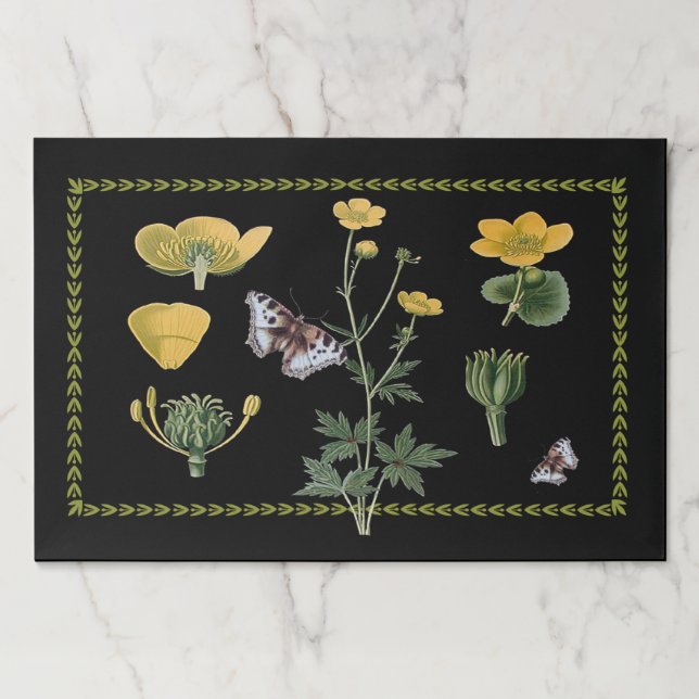 Ranunculus-Large Tearaway Paper Placemat Pad (Front)