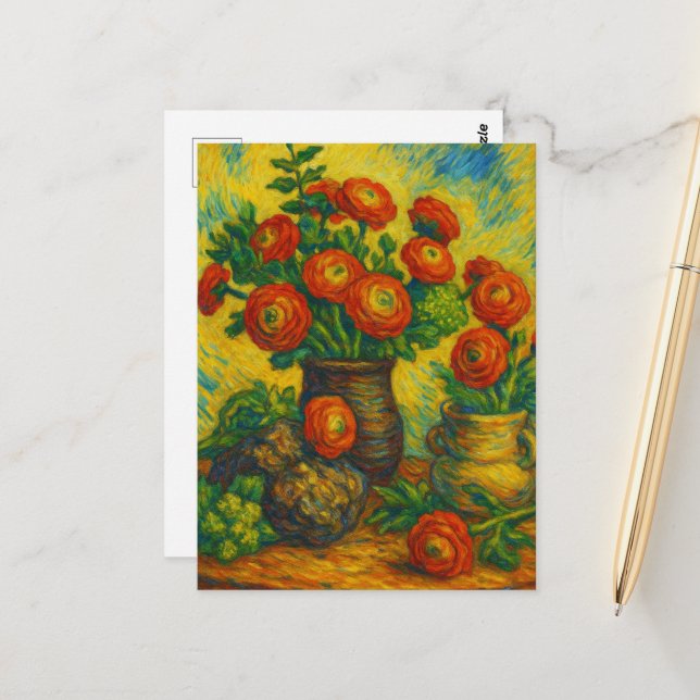 Ranunculus Postcard (Front/Back In Situ)