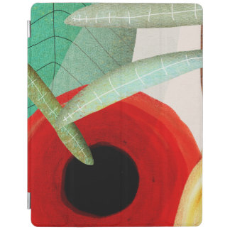 Ranunculus RED Wild Floral Jungle Palm iPad Smart Cover