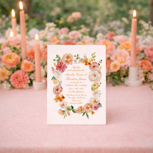 Ranunculus Summer Garden Wedding Invitation