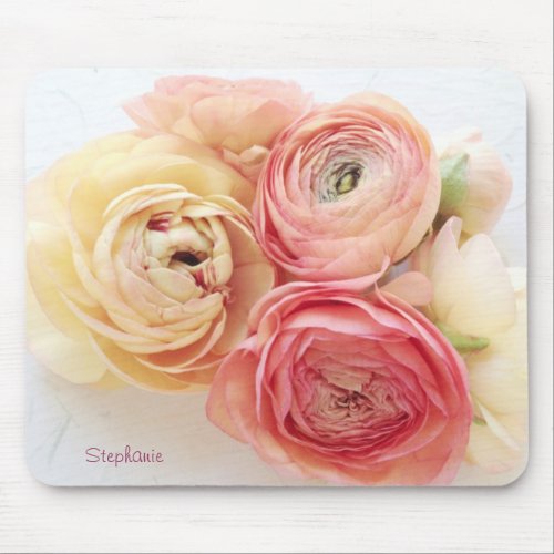 ranunculus warm colors mousepad