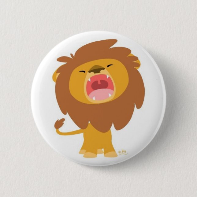 raorrr im a lion :D Button (Front)