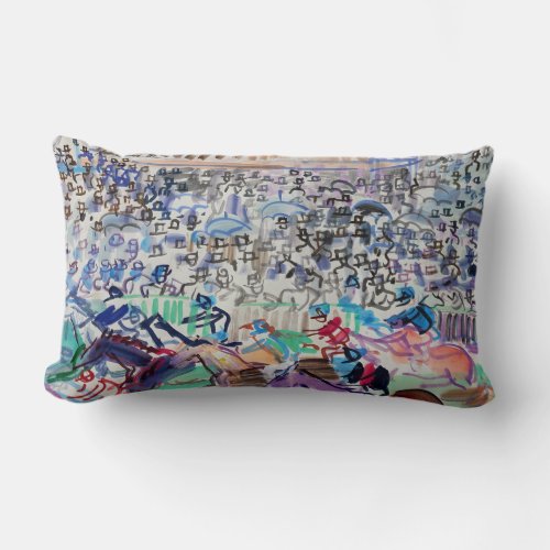 Raoul Dufy Horse Races Lumbar Pillow