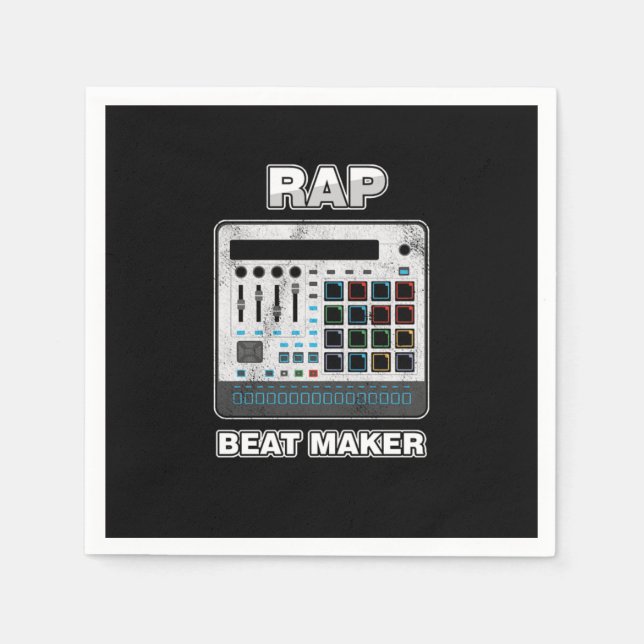 Rap Beat Maker Pop Music Vocal Performer Hip Hop R Napkins (Front)