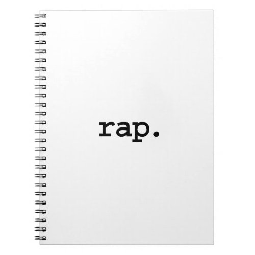 rap notebook