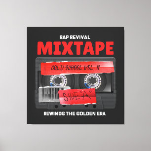 Rap Revival Golden Era Mixtape Canvas Print