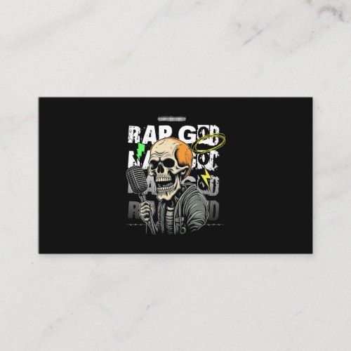 Rap Skull Business Card