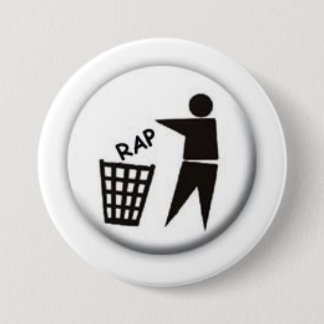 RAP SUCKS PINBACK BUTTON
