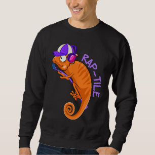 Rap tile Rapper Reptile Lover Hip hop Music Herpet Sweatshirt