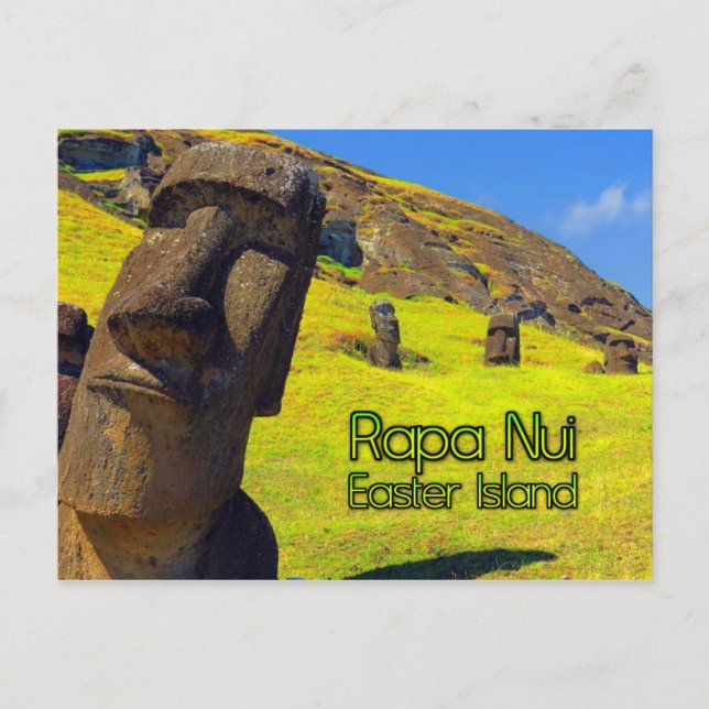 Rapa Nui Easter Island stylized Postcard (Front)