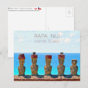Rapa Nui / Easter Island Travel Postcard