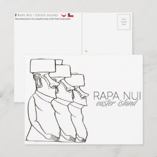 Rapa Nui / Easter Island Travel Postcard