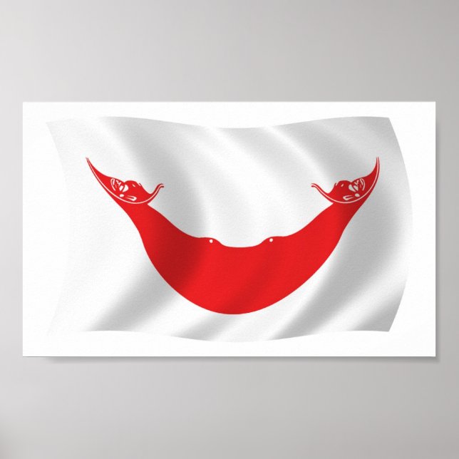 Rapa Nui Flag Poster Print (Front)