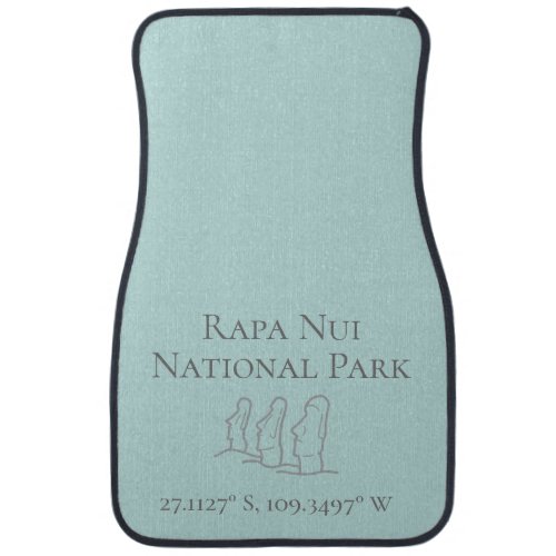 Rapa Nui Latitude  Longitude  Car Floor Mat