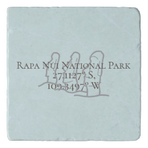 Rapa Nui Latitude & Longitude Trivet