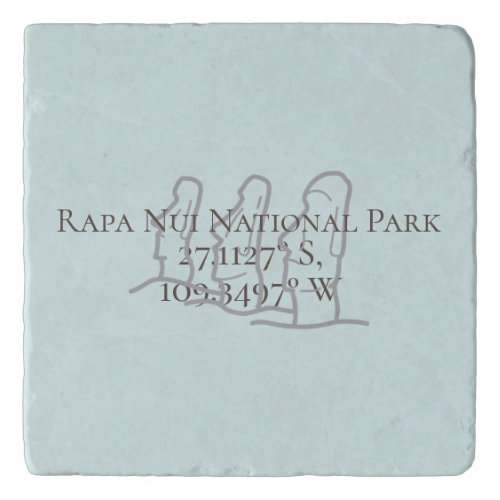 Rapa Nui Latitude  Longitude  Trivet