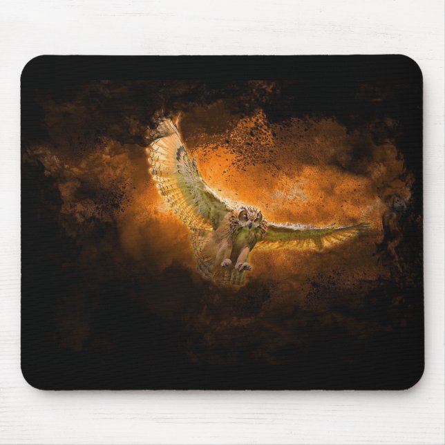 Rapacious Owl Mouse Pad (Front)