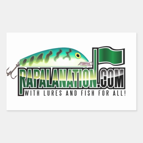 RapalaNation Gear Rectangular Sticker