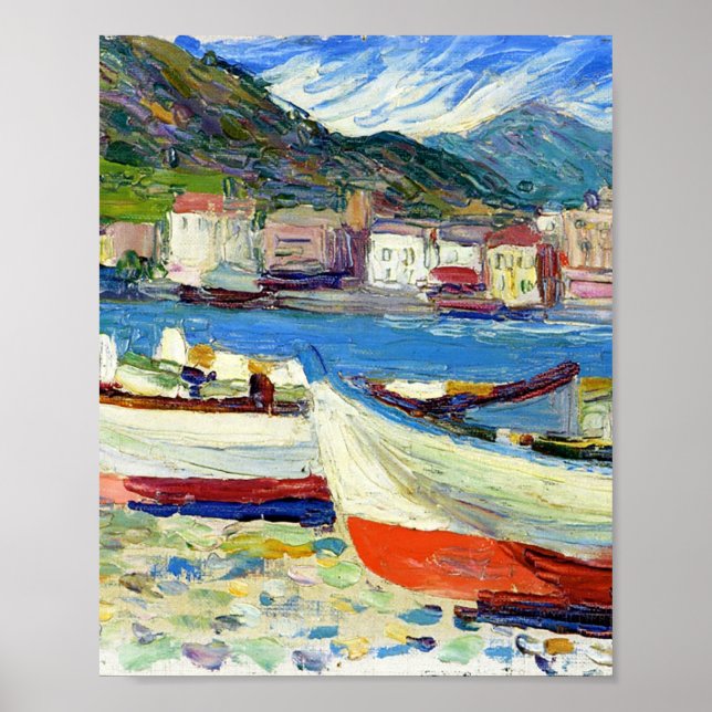 Rapallo boats by Vassily Kandinsky Poster (Front)