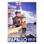Rapallo Genova Italy Vintage Travel Poster (Front)