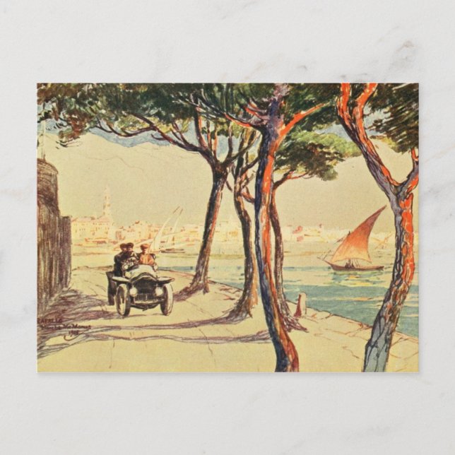 Rapallo, Italy - Vintage Italian Art Postcard (Front)