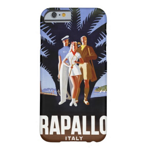 Rapallo Italy Vintage Travel Poster Barely There iPhone 6 Case