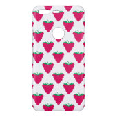 Rapberry Fruit Berry Pink Pattern Uncommon Google Pixel Case (Back)
