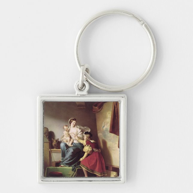 Raphael Adjusting his Model's Pose his Keychain (Front)
