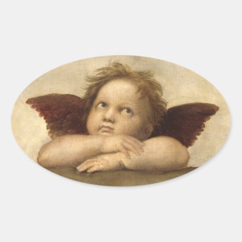 Raphael Angel 2 Oval Sticker