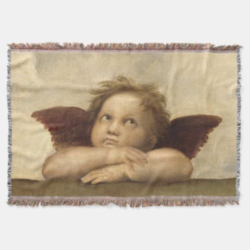 Raphael Angel 2 Throw Blanket